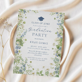 Wildflower Garden Graduation Party Invitation Einladung