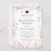 Wildflower Garden Graduation Party Invitation Einladung (Vorderseite)