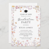 Wildflower Garden Graduation Party Invitation Einladung (Vorne/Hinten)