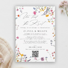 Wildflower Garden Modern Chic Wedding Announcement Einladung
