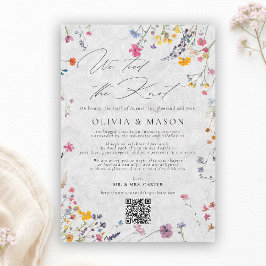 Wildflower Garden Modern Wedding Announcement Einladung