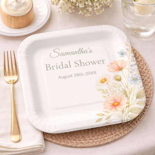 Wildflower Garden Party Event Pappteller