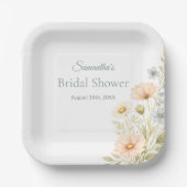 Wildflower Garden Party Event Pappteller (Vorderseite)