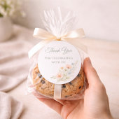 Wildflower Garden Thank You Runder Aufkleber