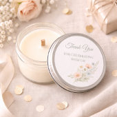 Wildflower Garden Thank You Runder Aufkleber