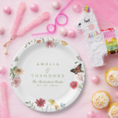 Wildflower Garden Wedding Pappteller (Party)