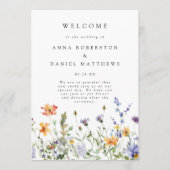 Wildflower Garden Wedding Program Programm (Vorderseite)