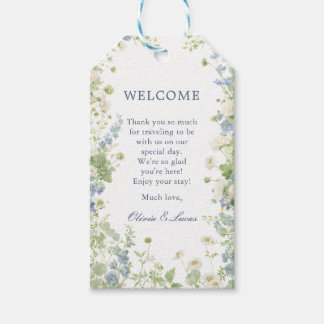 Wildflower Garden Wedding Welcome Gift Tags Geschenkanhänger