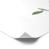 Wildflower Garden Wedding Welcome Poster (Ecke)