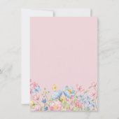 Wildflower Girl Baby Shower Einladung (Rückseite)