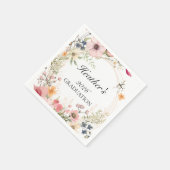 Wildflower Graduation  Serviette (Ecke)