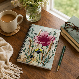 Wildflower Hardcover Journal Notizblock