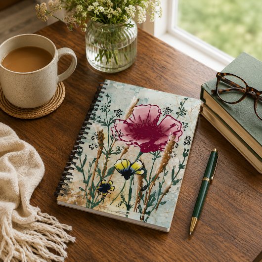 Wildflower Hardcover Journal Notizblock