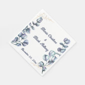 Wildflower Harmony Custom Wedding Serviette (Ecke)