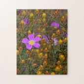 Wildflower Harmony – Purple & Gold in Bloom Puzzle (Vertikal)