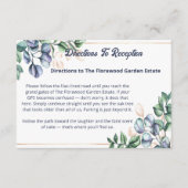 Wildflower Harmony Wedding Directions Begleitkarte (Vorderseite)