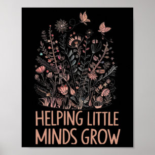Wildflower Hilft Kleinen Köpfen Wachsen Lehrer Rüc Poster