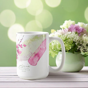 Wildflower Hochzeit Brautjungfer Fuchsia ID954 Kaffeetasse
