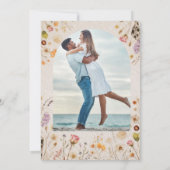 Wildflower-Hochzeit Einladung (Rückseite)
