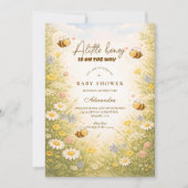 Wildflower Honey Meadow Baby Shower Einladung (Vorderseite)