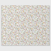 Wildflower Illustrated Wrapping Paper Geschenkpapier (Flach)