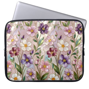 Wildflower-Laptop-Hülle Elegantes Blumen-Case Laptopschutzhülle