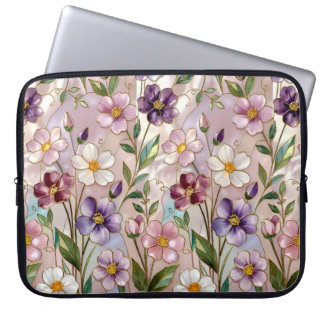 Wildflower-Laptop-Hülle Elegantes Blumen-Case Laptopschutzhülle