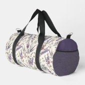 Wildflower Lavender Boho Botanical Floral Duffle Bag (Rechte Ecke)
