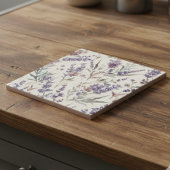 Wildflower Lavender Boho Botanical Floral Fliese