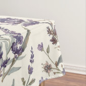 Wildflower Lavender Boho Botanical Floral Pattern Tischdecke (Beispiel)