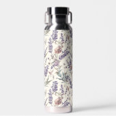Wildflower Lavender Boho Botanical Floral Trinkflasche (Vorne)