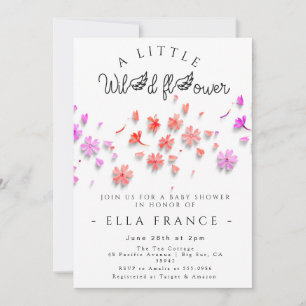 Wildflower Love Is in Bloom Baby Shower Einladung