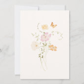 Wildflower Love Is In Bloom Bridal Shower  Einladung (Rückseite)