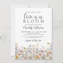 Wildflower Love Is In Bloom Bridal Shower Einladung