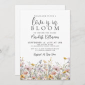 Wildflower Love Is In Bloom Bridal Shower Einladung (Vorne/Hinten)