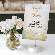 Wildflower Meadow Books for Baby Garden Sign