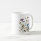 Wildflower Meadow Botanical Art IlustracióndeP Kaffeetasse (VorderseiteRechts)