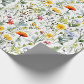 Wildflower Meadow Botanical Garden Blooms Cottage Geschenkpapier (Ecke)