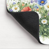 Wildflower meadow botanical garden flowers mousepad (Ecke)