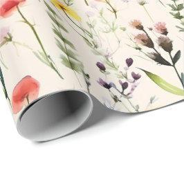Wildflower Meadow Cottagecore Floral Style Geschenkpapier