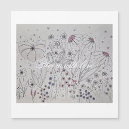 Wildflower Meadow Magnetic Card Magnetkarte