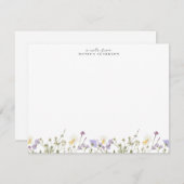 Wildflower Meadow Note Card Einladung (Vorne/Hinten)