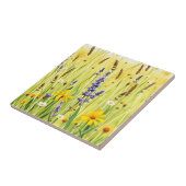Wildflower Meadow Summer Pattern Fliese (Seite)