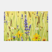 Wildflower Meadow Summer Pattern Fußmatte (Vorderseite)