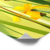 Wildflower Meadow Summer Pattern Poster (Ecke)