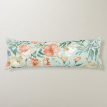 Wildflower Meadow Watercolor Blue Floral Pattern
