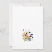 Wildflower Moderne Boho-Chic-Brautparty Einladung (Rückseite)