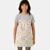 Wildflower monogram floral Apron Schürze (Insitu)