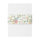 Wildflower Monogram Wedding  Einladungsbanderole (Rückseitenbeispiel)