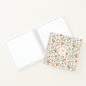 Wildflower-Monogramm-Notizbuch-Journal Notizblock (Innenseite)